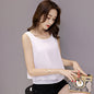 Chiffon Camisole Women's All-match Outer Wear Inner 2025 Summer Loose Slimming plus size Sleeveless Base Top
