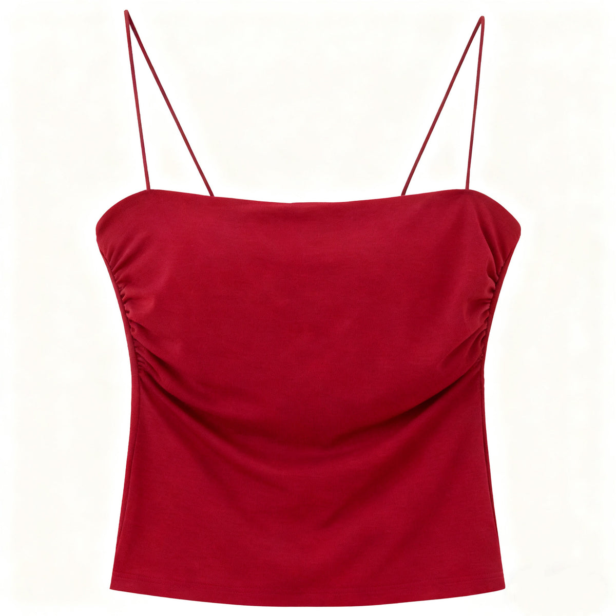 2026 New Style Pleated Camisole with Chest Pads, Integrated Bra, and Outerwear for Women in Summer