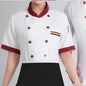 Restaurant and Cafeteria Back Kitchen Chef Work Clothes Long-Sleeved Work Clothes for Men Hotel Restaurant Chef Clothes Short-Sleeved Custom-Made for Men