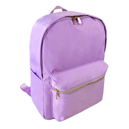 In stock waterproof backpack casual schoolbag large capacity high quality simple backpack school nylon storage bag