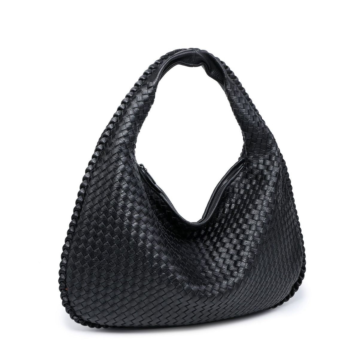 Woven Women's Bag Dumpling Bag New Simple Explosive Big Brand Shoulder Bag Autumn and Winter European and American Fashion Casual Big Bag