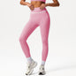 Cross-border Naked Contrast High Waist Yoga Pants Quick-drying Running Fitness Ankle-length Pants Outer Wear Tight Hip-lifting Sports Pants