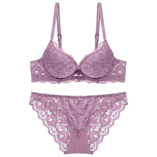 European and American Sexy Intimates for Women with Small Breasts, Push-Up Intimates, Breast Reduction, Anti-Sagging, Push-Up Bra Set, Bra