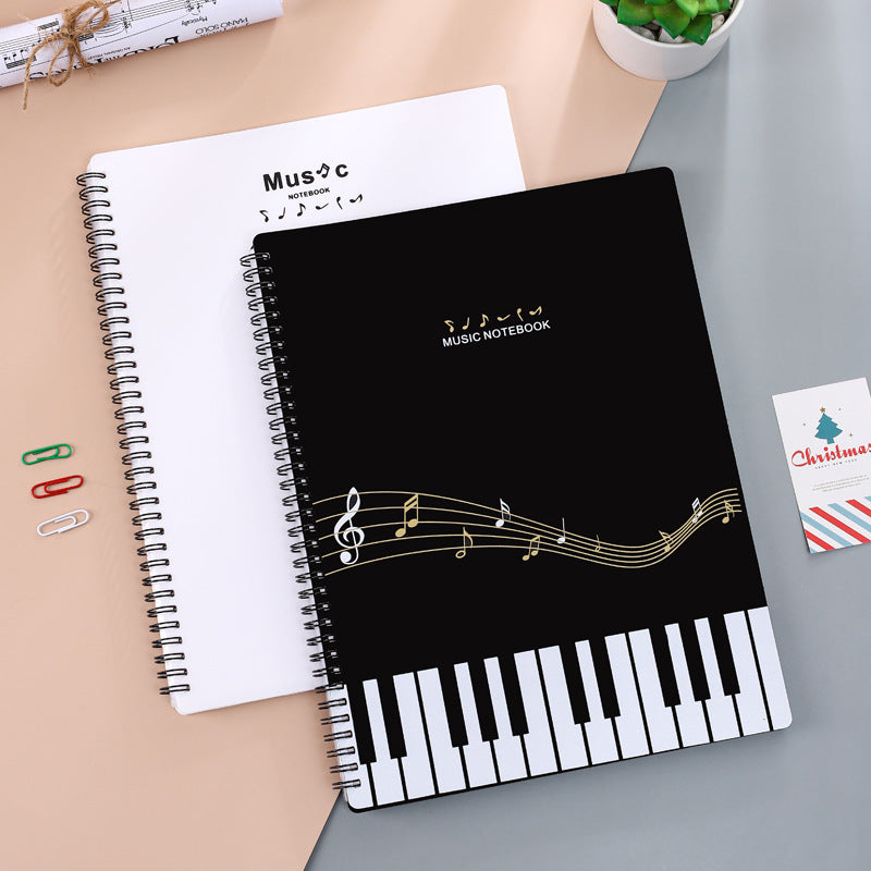 A4 New Information Booklet Loose-Leaf Transparent Insert Bag Music Score Folder Piano Music Score Folder Student Picture Folder Storage Book