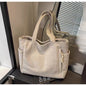 Corduroy Bag Women's Large Capacity 2024 New Autumn and Winter Casual Shoulder Shopping Bag Premium Tote Bag