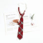 Japanese JK Academic Style Brown Retro Tie Female Lazy Wine-Free Red Shirt Accessories All-Match Black Stripe