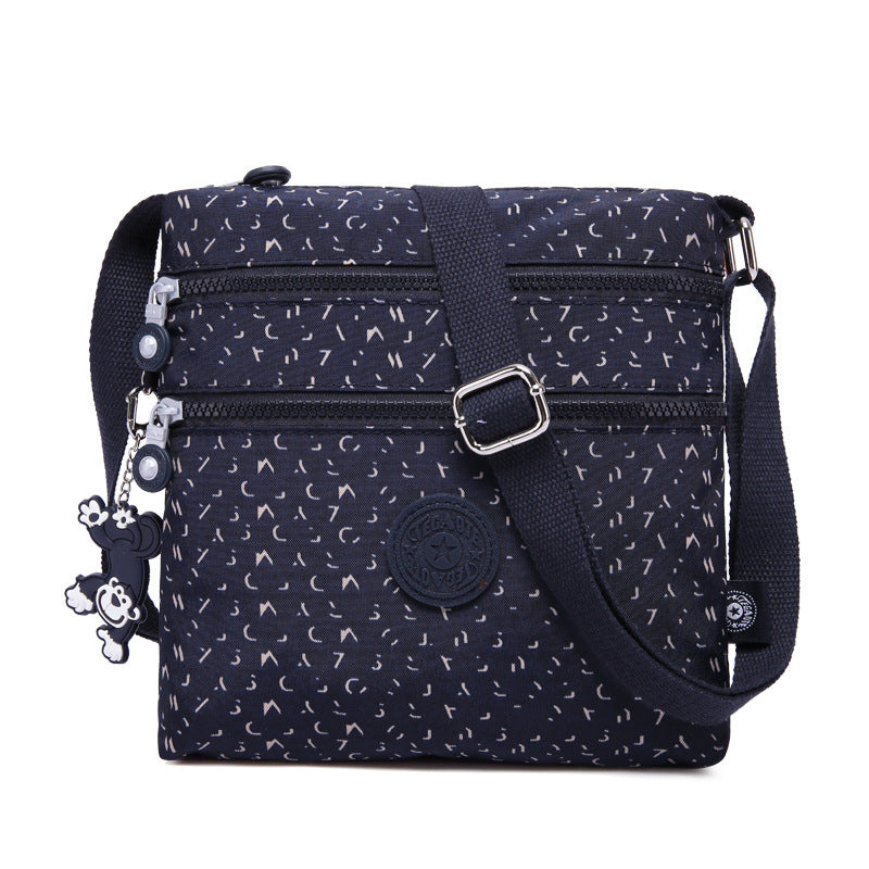 Tigaotte One-Shoulder Cross-Body Bag, Lightweight Water-Repellent Nylon Casual Fashion Versatile Canvas Bag