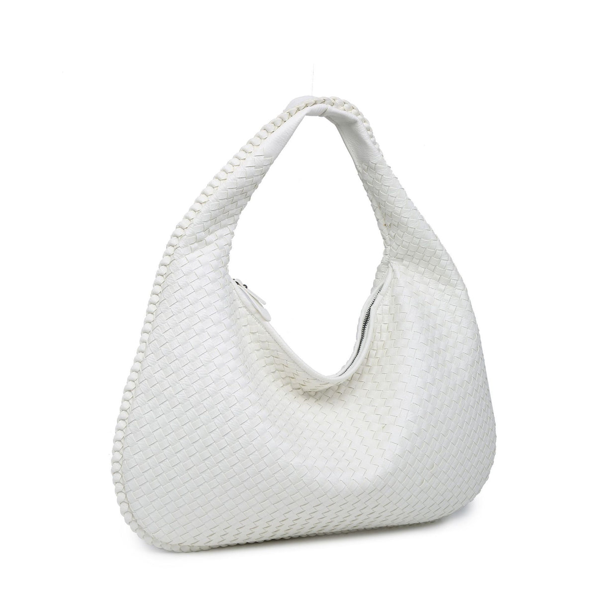 Woven Women's Bag Dumpling Bag New Simple Explosive Big Brand Shoulder Bag Autumn and Winter European and American Fashion Casual Big Bag
