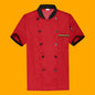 Restaurant and Cafeteria Back Kitchen Chef Work Clothes Long-Sleeved Work Clothes for Men Hotel Restaurant Chef Clothes Short-Sleeved Custom-Made for Men