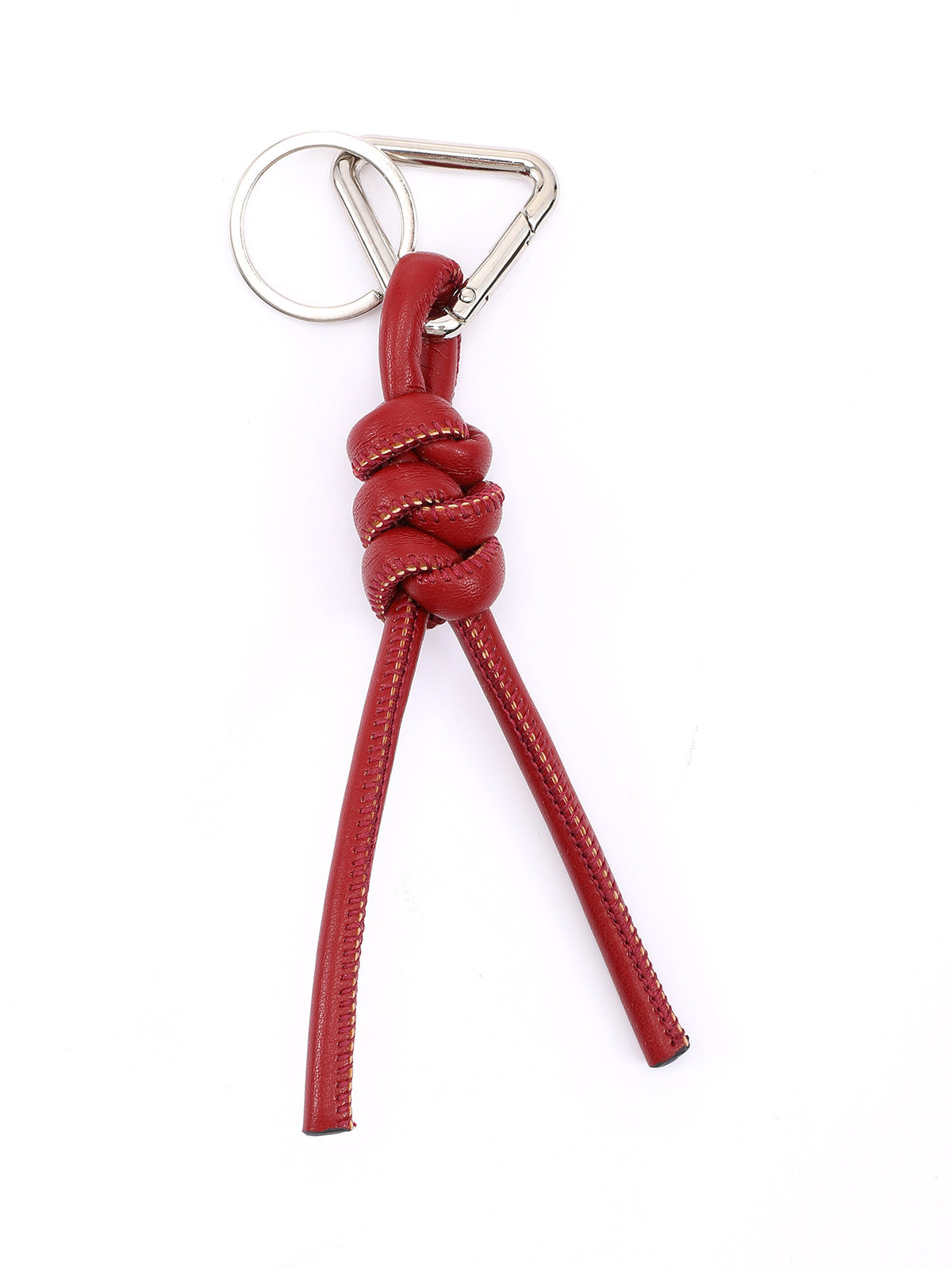 New triangle key chain PU hand-woven diamond key ring bag pendant key chain