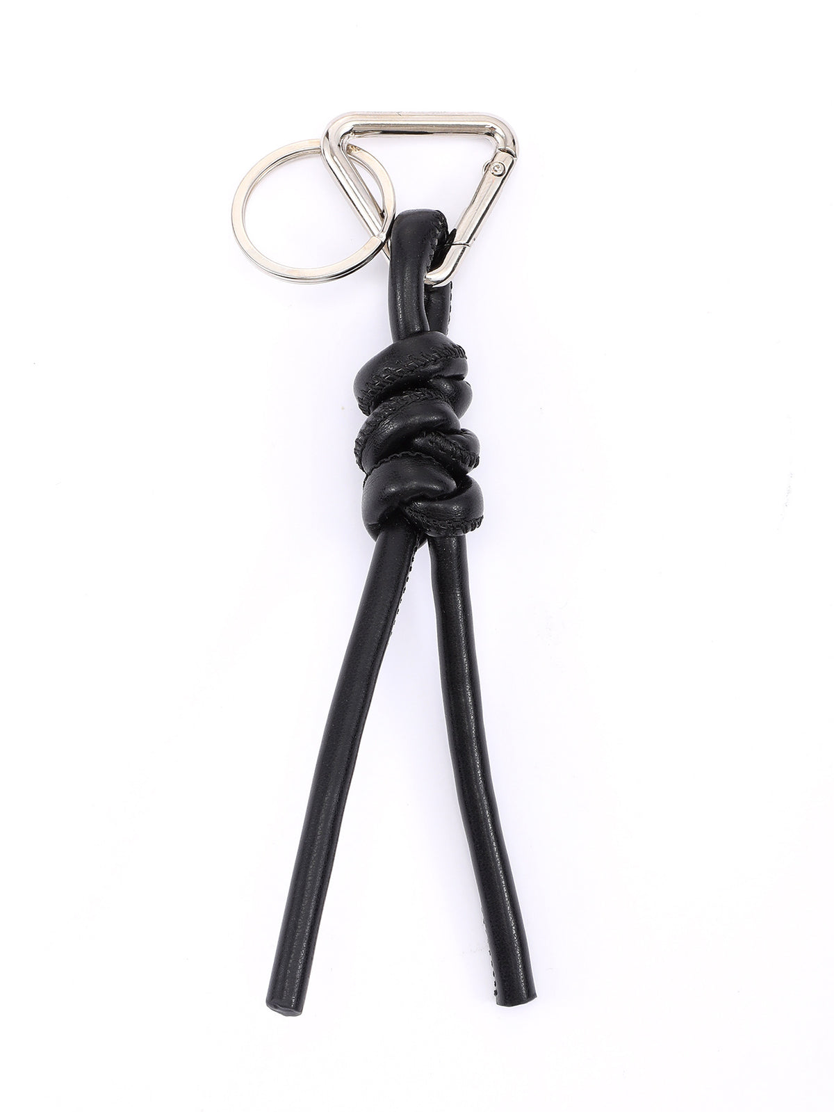 New triangle key chain PU hand-woven diamond key ring bag pendant key chain