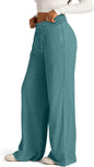 Cross-Border Export Amazon Temu2024 Spring and Summer European and American Style Pure Color Casual Wide-Leg Drawstring Elastic Waist Sweatpants