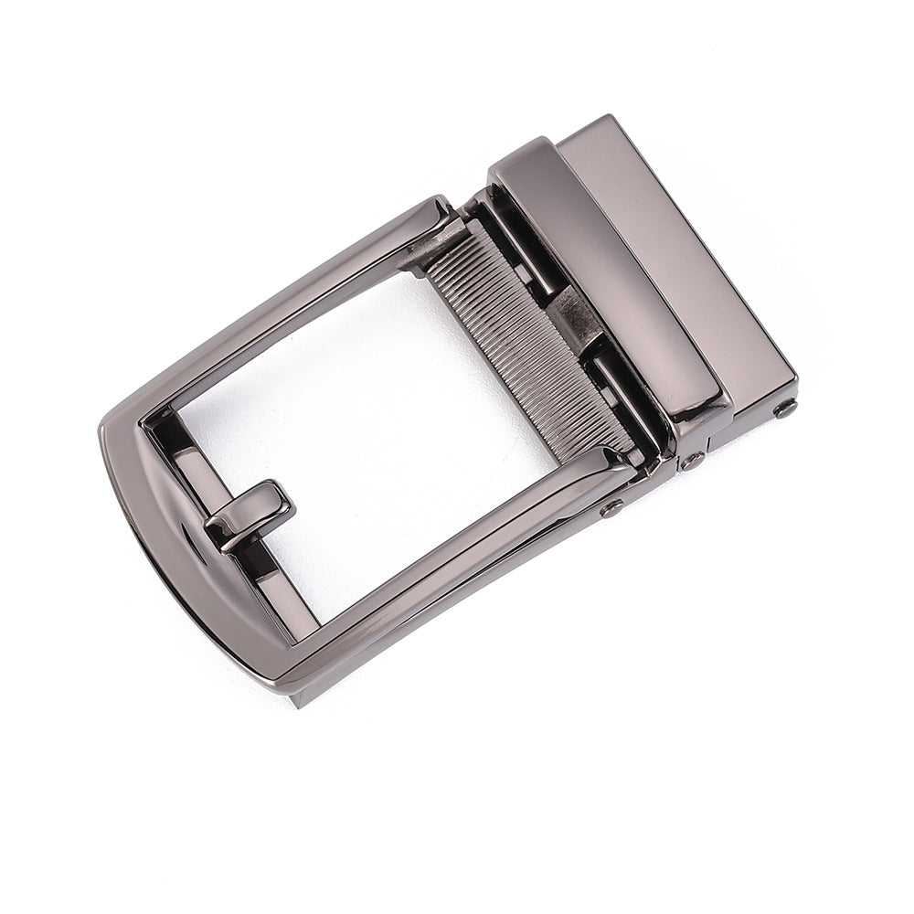 Men's belt buckle buckle high-end simple automatic buckle youth belt belt buckle buckle 3.5CM belt accessories