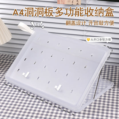 A4 folder paper material storage box student board clip writing pad multifunctional office file storage box