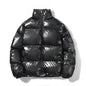 Cross-border 2022 winter foreign trade Men's glossy cotton-padded coat Korean style short stand collar cotton-padded coat trendy plus size men's cotton-padded jacket
