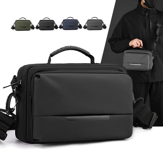 WEPOWER Simple Fashion Shoulder Bag Men's Casual Crossbody Bag Waterproof Trendy Shoulder Bag Business Chest Bag