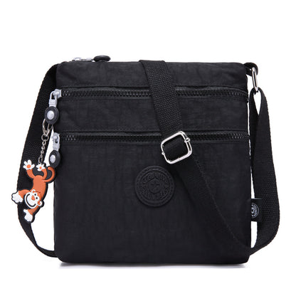Tigaotte One-Shoulder Cross-Body Bag, Lightweight Water-Repellent Nylon Casual Fashion Versatile Canvas Bag