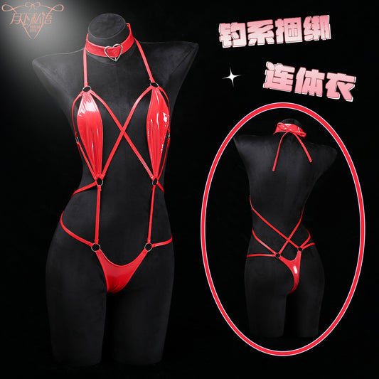 The month whispers sexy underwear dead water conjoined fishing system binding suit open crotch fun wholesale 133