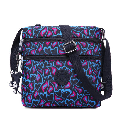 Tigaotte One-Shoulder Cross-Body Bag, Lightweight Water-Repellent Nylon Casual Fashion Versatile Canvas Bag