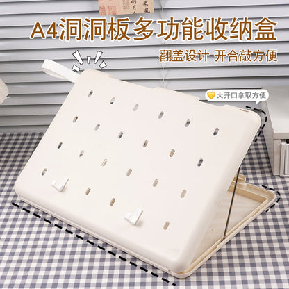 A4 folder paper material storage box student board clip writing pad multifunctional office file storage box