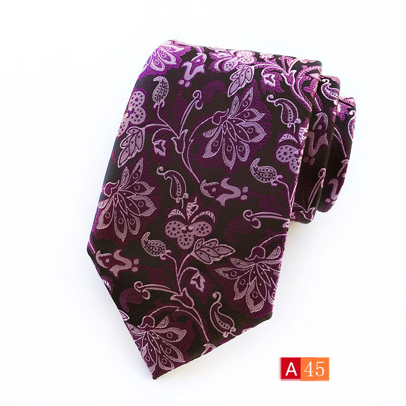 Source Factory Hot Jacquard Fabric Tie Men's Dress Business Suit Accessories Tie Wholesale
