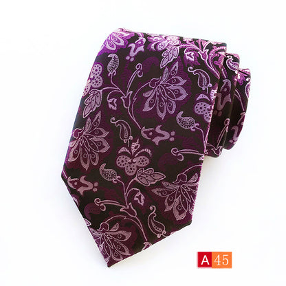 Source Factory Hot Jacquard Fabric Tie Men's Dress Business Suit Accessories Tie Wholesale