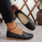 Large Size Popular Foreign Trade Stitched Laser Women's Flats Loafers Foreign Trade Cross-Border E-Commerce Supply Versatile