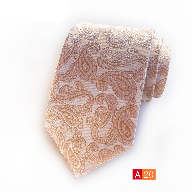 Source Factory Hot Jacquard Fabric Tie Men's Dress Business Suit Accessories Tie Wholesale