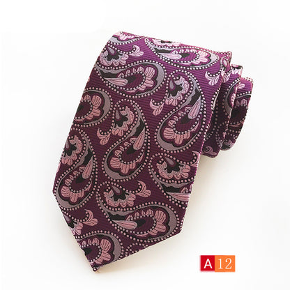Source Factory Hot Jacquard Fabric Tie Men's Dress Business Suit Accessories Tie Wholesale