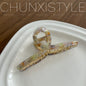 High-grade acetate hairpin for Women summer 2023 New elegant back head clip shark clip hairpin headdress
