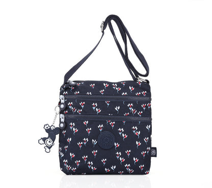 Tigaotte One-Shoulder Cross-Body Bag, Lightweight Water-Repellent Nylon Casual Fashion Versatile Canvas Bag