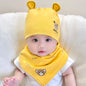 Katu Bear Infant Hat Spring & Fall 3-6-12 Months Male and Female Baby Pullover Hat Cotton 100-Day Sleeping Hat