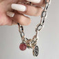 Six-pointed Star Old 925 Sterling Silver Bracelet Women's Autumn and Winter 2025 New Ins Niche Design Cold Style Couple Bracelet