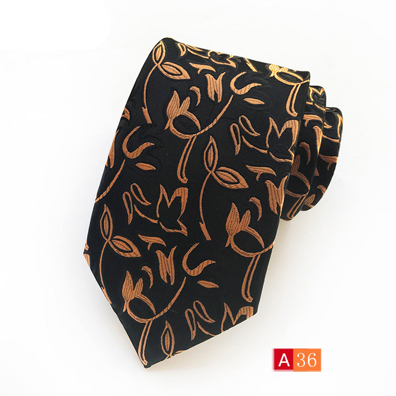 Source Factory Hot Jacquard Fabric Tie Men's Dress Business Suit Accessories Tie Wholesale