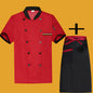 Restaurant and Cafeteria Back Kitchen Chef Work Clothes Long-Sleeved Work Clothes for Men Hotel Restaurant Chef Clothes Short-Sleeved Custom-Made for Men