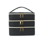 Feihong Cross-Border Three-Layer Cosmetic Bag Large Capacity High-Value Portable Toiletry Bag Portable Travel Makeup Storage Bag