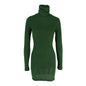 Ab480 Quality Model 2024 Spring Style Elegant Women's Polyester Long-Sleeve Round-Neck Bodycon Dress Wholesale from Manufacturer