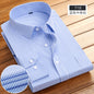 Spring and Summer New Striped Long-Sleeved Shirts for Men, Business Casual Workwear, Breathable Shirts, Cross-Border European and American Bestsellers on Amazon