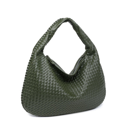 Woven Women's Bag Dumpling Bag New Simple Explosive Big Brand Shoulder Bag Autumn and Winter European and American Fashion Casual Big Bag