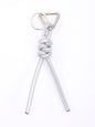 New triangle key chain PU hand-woven diamond key ring bag pendant key chain