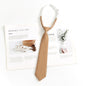 Japanese JK Academic Style Brown Retro Tie Female Lazy Wine-Free Red Shirt Accessories All-Match Black Stripe