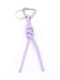 New triangle key chain PU hand-woven diamond key ring bag pendant key chain