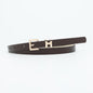 New Foreign Trade Hot-Selling I-Buckle Thin Belt for Women, Fashionable, High-End, Versatile Dress, Suit Decorative Belt