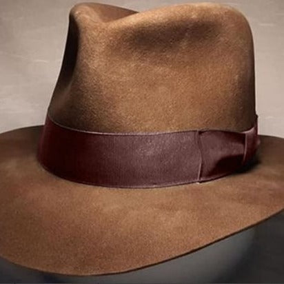 Amazon LAZADA Cross-border Wool Cowboy Hat Bow Men's Jazz Hat European and American Hot Autumn and Winter Hat