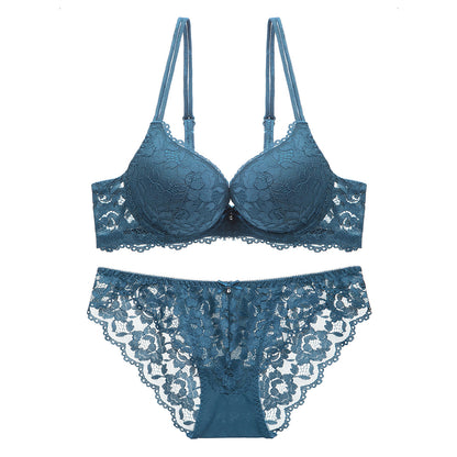 European and American Sexy Intimates for Women with Small Breasts, Push-Up Intimates, Breast Reduction, Anti-Sagging, Push-Up Bra Set, Bra