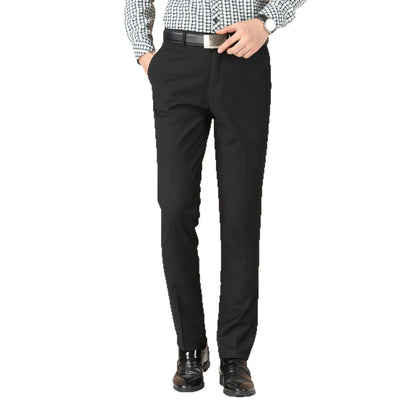 Men's Business Wear Slim-fit Trousers Spring and Autumn Casual Men's Wear Youth Work Dress Work Black Business Suit