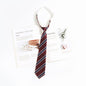 Japanese JK Academic Style Brown Retro Tie Female Lazy Wine-Free Red Shirt Accessories All-Match Black Stripe