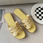 New Style Slippers for Women Summer Outer Wear K-Style Ins Popular Shrimp Skin Fashion Slippers Aliexpress Amazon Wholesale