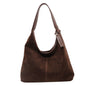 New Suede Shoulder Tote Bag, Fashionable, Simple, Lazy Style, Large Capacity Women's Handbag, Bucket Bag, Mommy Bag