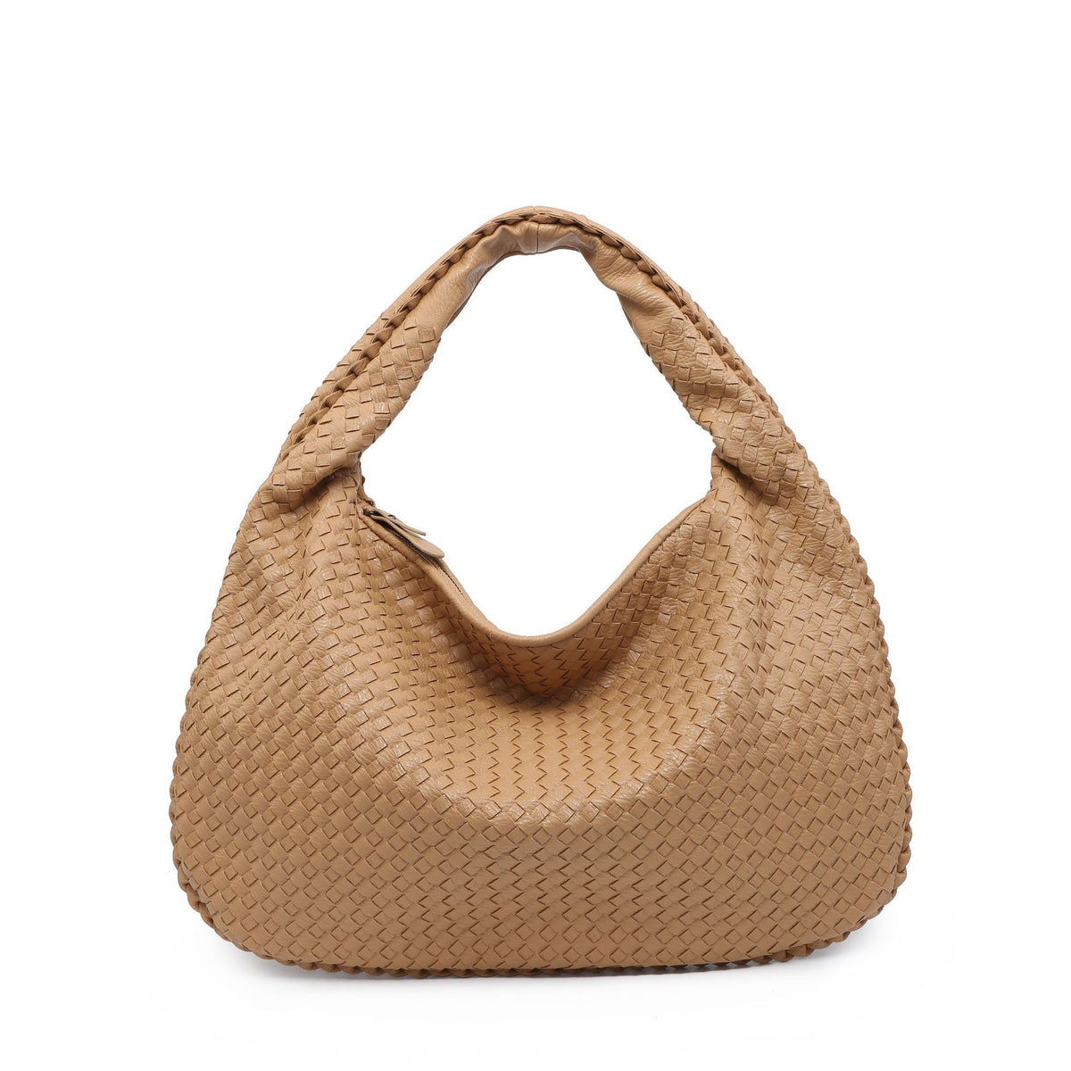 Woven Women's Bag Dumpling Bag New Simple Explosive Big Brand Shoulder Bag Autumn and Winter European and American Fashion Casual Big Bag